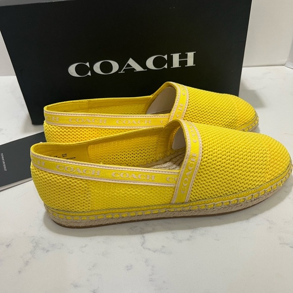 Coach Yellow Espadrille Flats - Picture 8 of 13